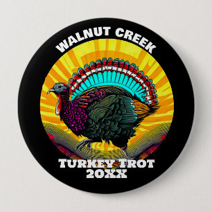 Retro Turkey Trot Button