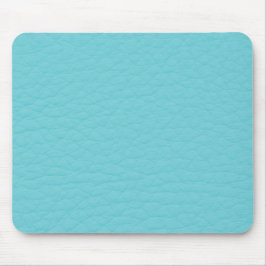 Retro Türkis-aquamarine lederne Gewohnheit Mousepad