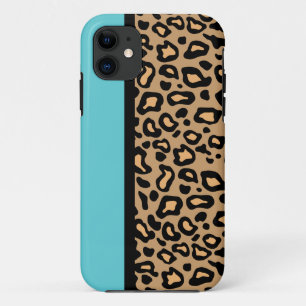 Retro Türkis Leopard Print iPhone Geschenk Case-Mate iPhone Hülle
