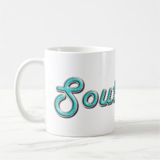 Retro Türkis Southpaw Kaffeetasse
