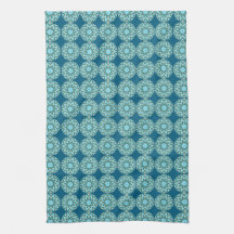 Retro Turquoise & Aqua Dots & Stars