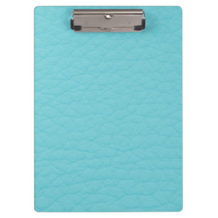 Retro-Turquoise Aquamarine Leder Custom Klemmbrett