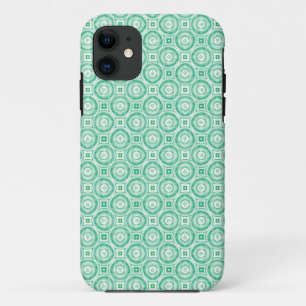 Retro Turquoise Circles Abstrakt Case-Mate iPhone Hülle