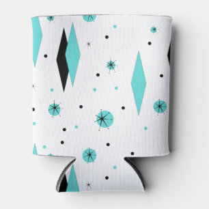 Retro Turquoise Diamonds & Sternexplosionen könne Dosenkühler