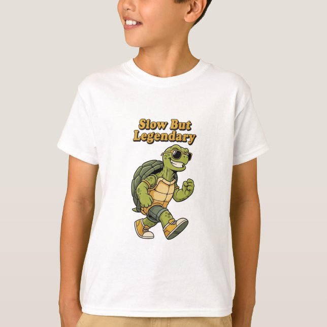 Retro Turtle Legendary Pace Kids T-Shirt (Vorderseite)