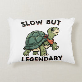 Retro Turtle Slow Legend Rectangular Pillow Dekokissen