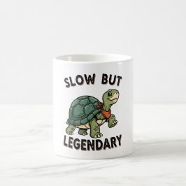 Retro Turtle Slow Legend White Coffee Mug Kaffeetasse