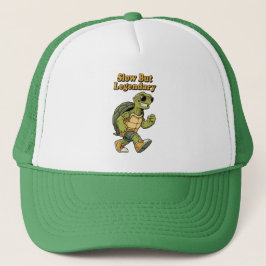 Retro Turtle Slow Pace Trucker Hat Truckerkappe