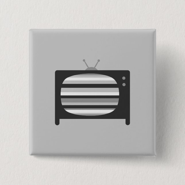 Retro-TV Button (Vorderseite)