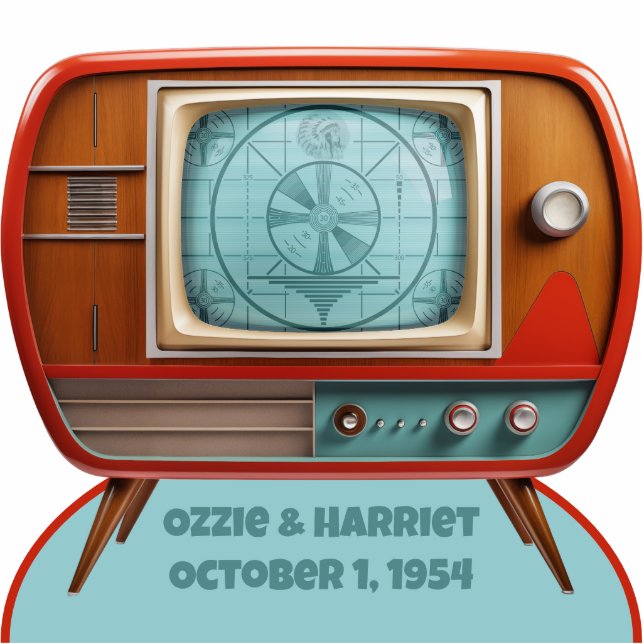 Retro TV Foto Skulptur Rahmen (Vorne)