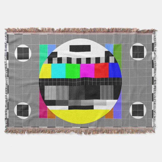 Retro TV ohne Signalanzeige. Decke (Vorderseite)