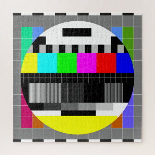 Retro TV ohne Signalanzeige. Puzzle