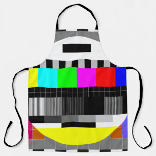 Retro TV ohne Signalanzeige. Schürze