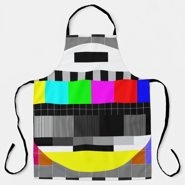 Retro TV ohne Signalanzeige. Schürze (Vorderseite)