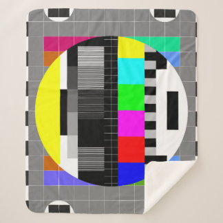 Retro TV ohne Signalanzeige. Sherpadecke