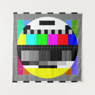 Retro TV ohne Signalanzeige. Wandteppich