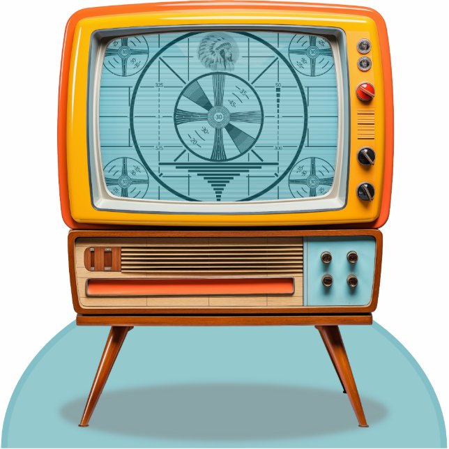 Retro TV Picture Frame Foto Skulptur (Vorne)