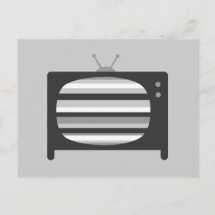 Retro-TV Postkarte