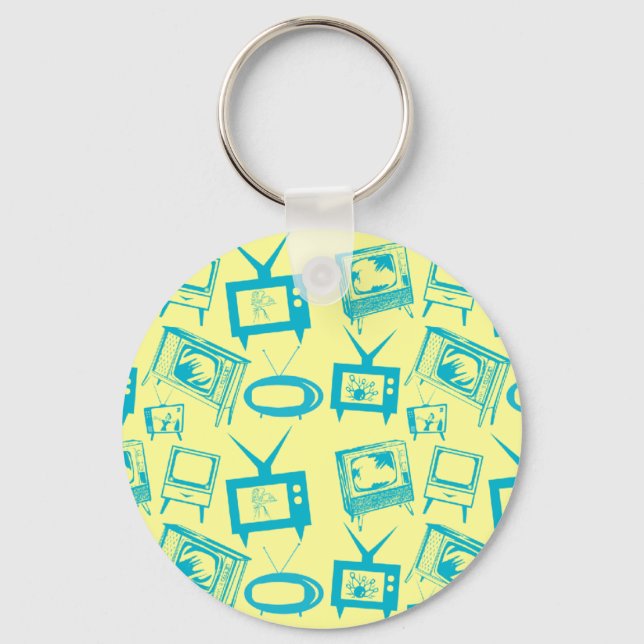 Retro-TV Schlüsselanhänger (Vorderseite)