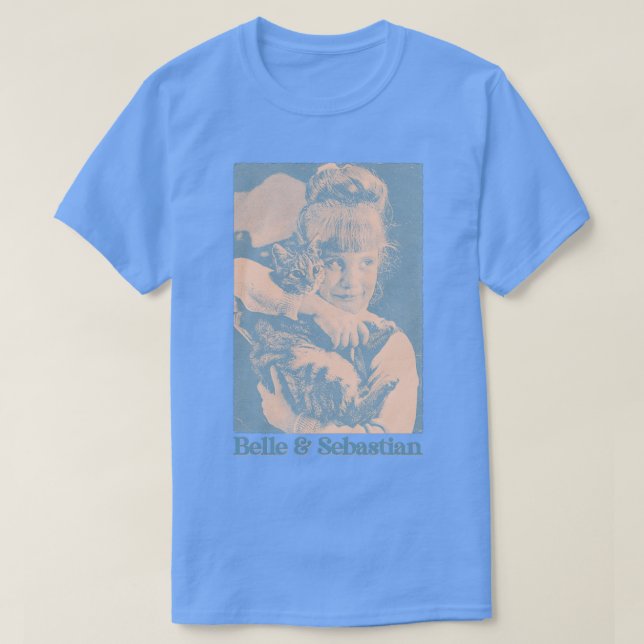 Retro Twee Belle Sebastian Fan Tribute Design T-Shirt (Design vorne)