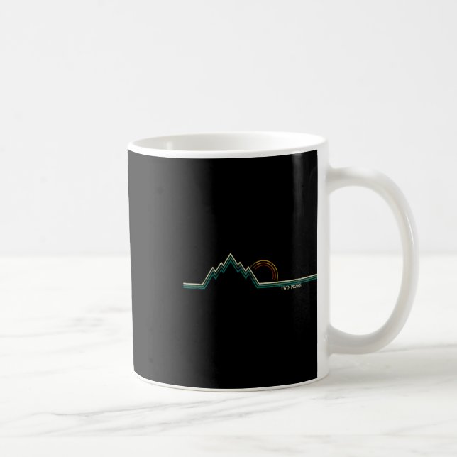 Retro Twin Peaks  Kaffeetasse (Rechts)