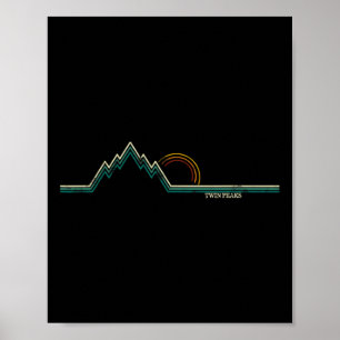 Retro Twin Peaks Poster