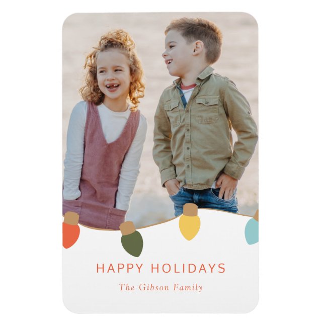 Retro Twinkle Lights Magnet (Vertikal)