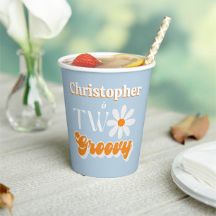 Retro Two Groovy Boys 2. Pappbecher