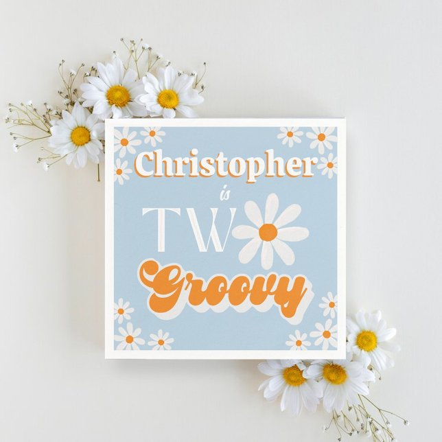 Retro Two Groovy Boys 2. Serviette (Von Creator hochgeladen)