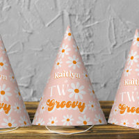 Retro Two Groovy Girls 2. Geburtstag