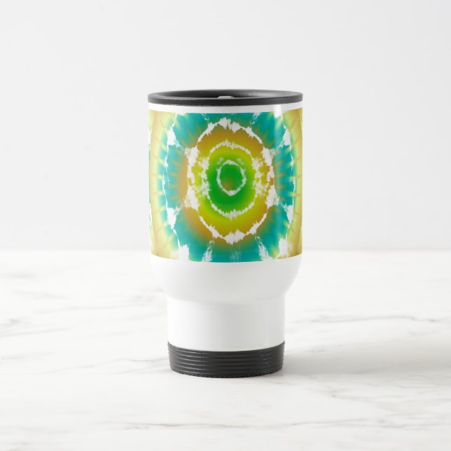 Retro-Tye-Tasse Reisebecher (Mittel)