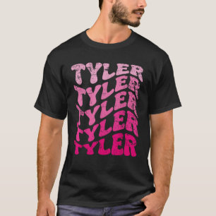 Retro Tyler Vorname Personalisiert Tyler Groovy V T-Shirt
