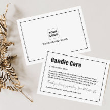 Retro Typografie Candle Care