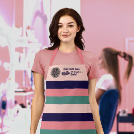 Retro-Typografie-Cool-Business-Logo Schürze