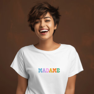 Retro Typografie farbig moderne niedliche T - Shir T-Shirt