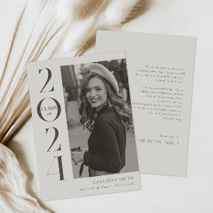 Retro Typografie Foto Abschluss Ankündigung