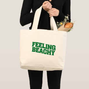 Retro-Typografie mit Strand-Feeling Jumbo Stoffbeutel