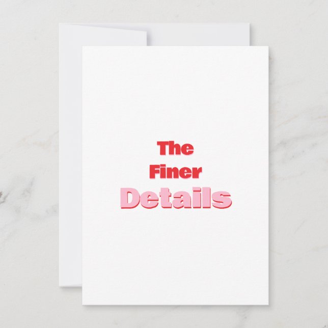 Retro-Typografie Save-the-Date-Detailskarte Save The Date (Vorderseite)