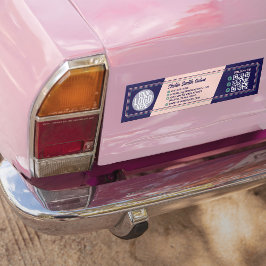 Retro Typografy Cool Business Logo QR Autoaufkleber