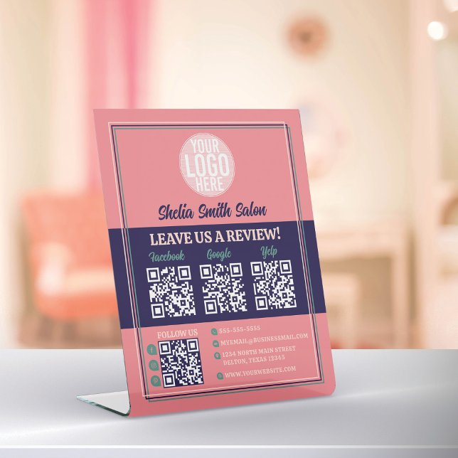 Retro Typografy Cool Business Verlass a Review Sockelschild (Von Creator hochgeladen)