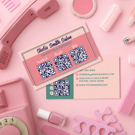 Retro Typografy Cool Business Verlass a Review Visitenkarte