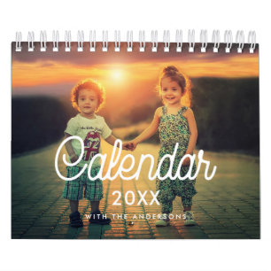 Retro Typografy family Foto 2023 Kalender