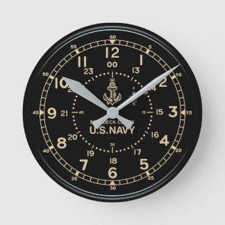 Retro U.S. NAVY Uhrenimitation Runde Wanduhr