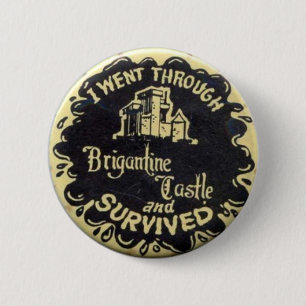 Retro überlebte ich Brigantine-Schloss-Button Button