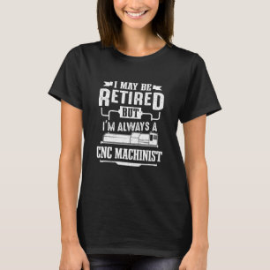 Retro-übermüdete CNC-Maschinenführer Männer T-Shirt