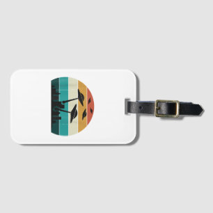 Retro UFO Attack Sunset - Cooler Vintager Flying S Gepäckanhänger