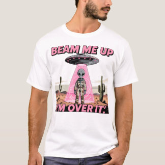 Retro UFO Außerirdischer T-Shirt