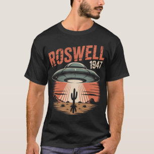 Retro-UFO-Roswell-1947-Sci-Fi-Bekleidung T-Shirt