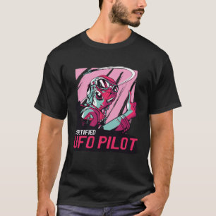 Retro UFO Space Eroberer für UFO und Alien Belie T-Shirt