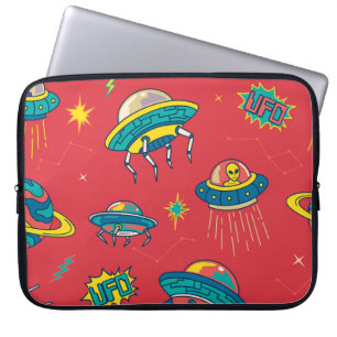 Retro UFO Space Invaders Laptopschutzhülle